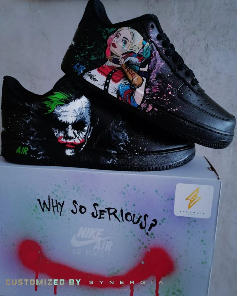 Joker x Harley Quinn Air Force 1 Custom