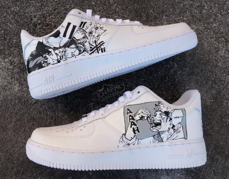 Jujutsu Kaisen - Yuji Itadori x Satoru Gojo Air Force 1 Custom