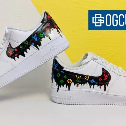 LV Arcade Drip Air Force 1 Custom