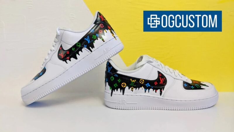 LV Arcade Drip Air Force 1 Custom