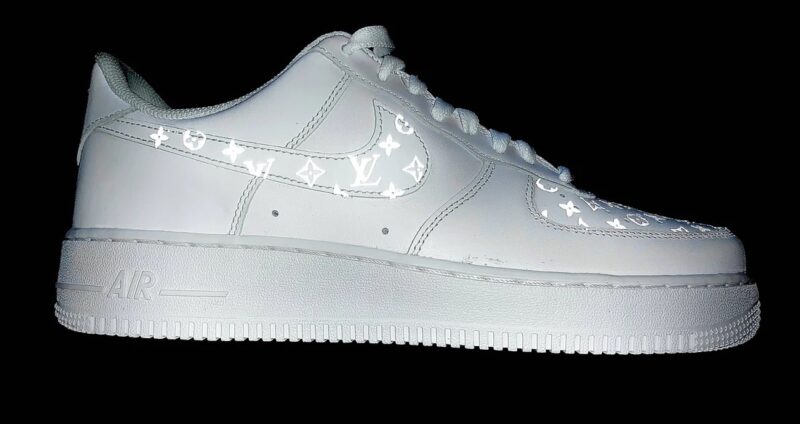 LV Reflective Air Force 1 Custom