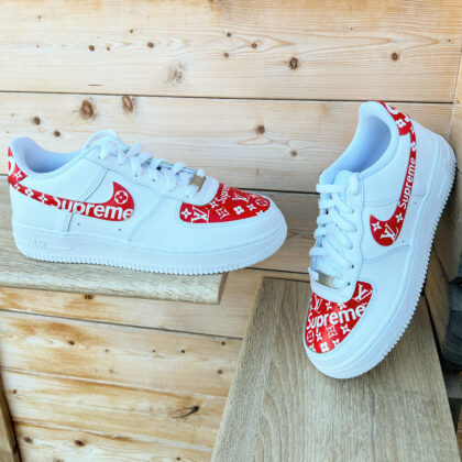 LV X Supreme Air Force 1 Custom