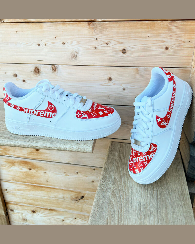 LV X Supreme Air Force 1 Custom