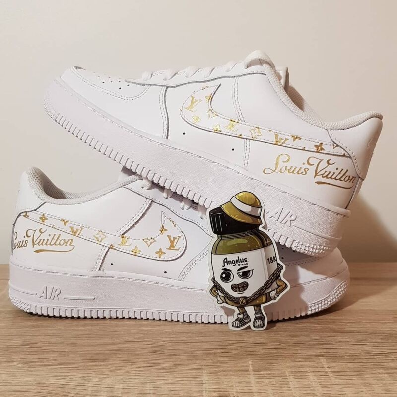 LV gold Air Force 1 Custom