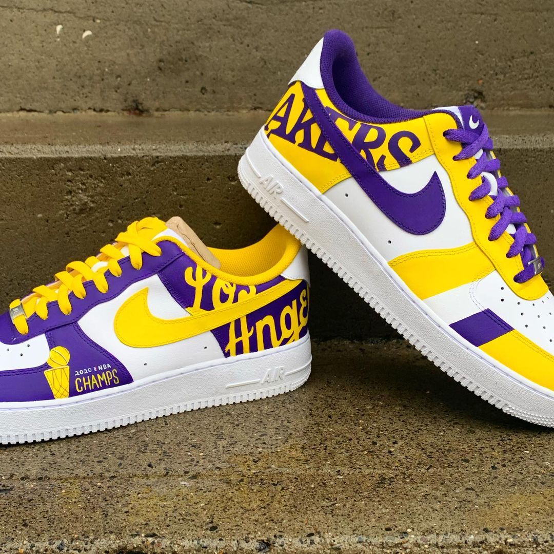 Custom AF1 Lakers