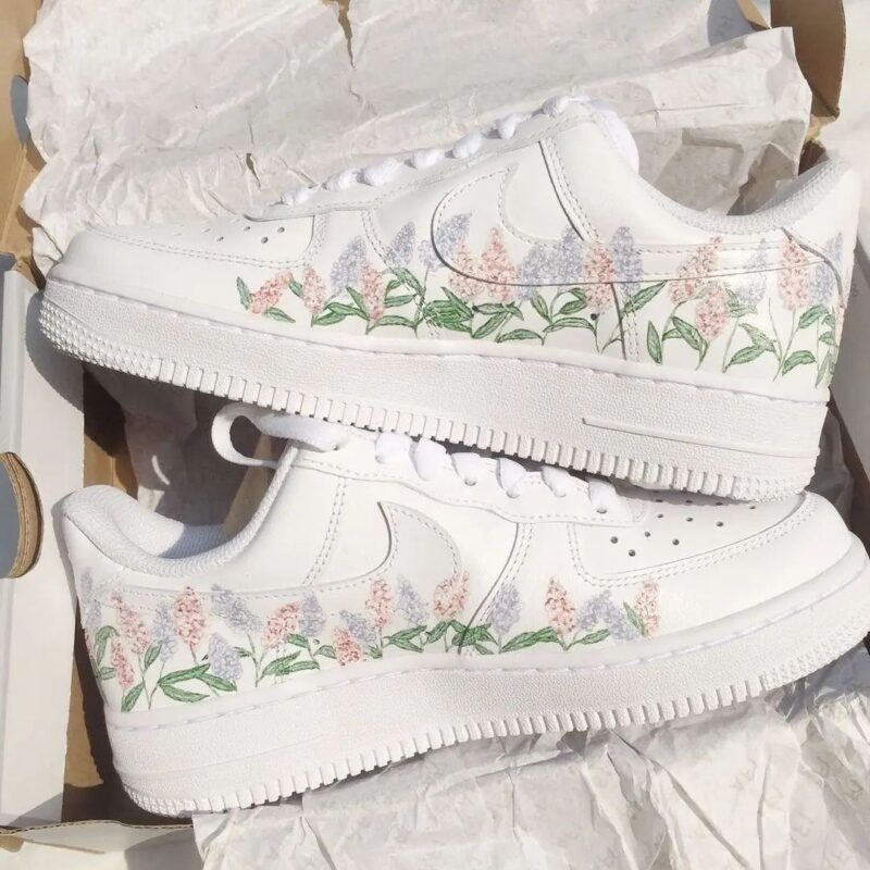 Lavender Air Force 1 Custom - Image 3