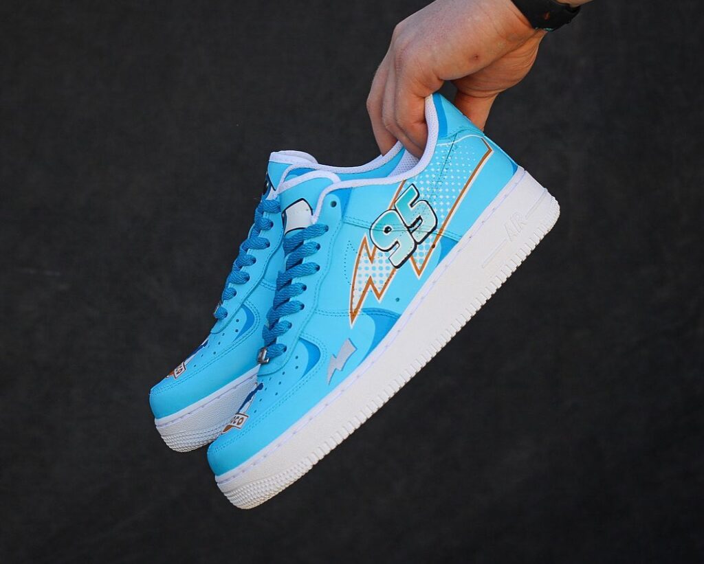 custom air force 1 lightning