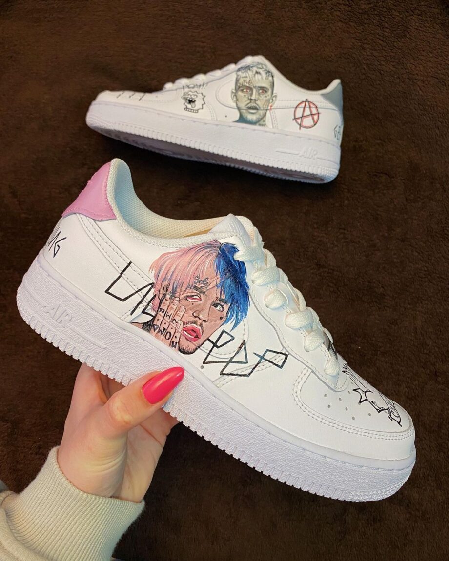lil peep custom air forces