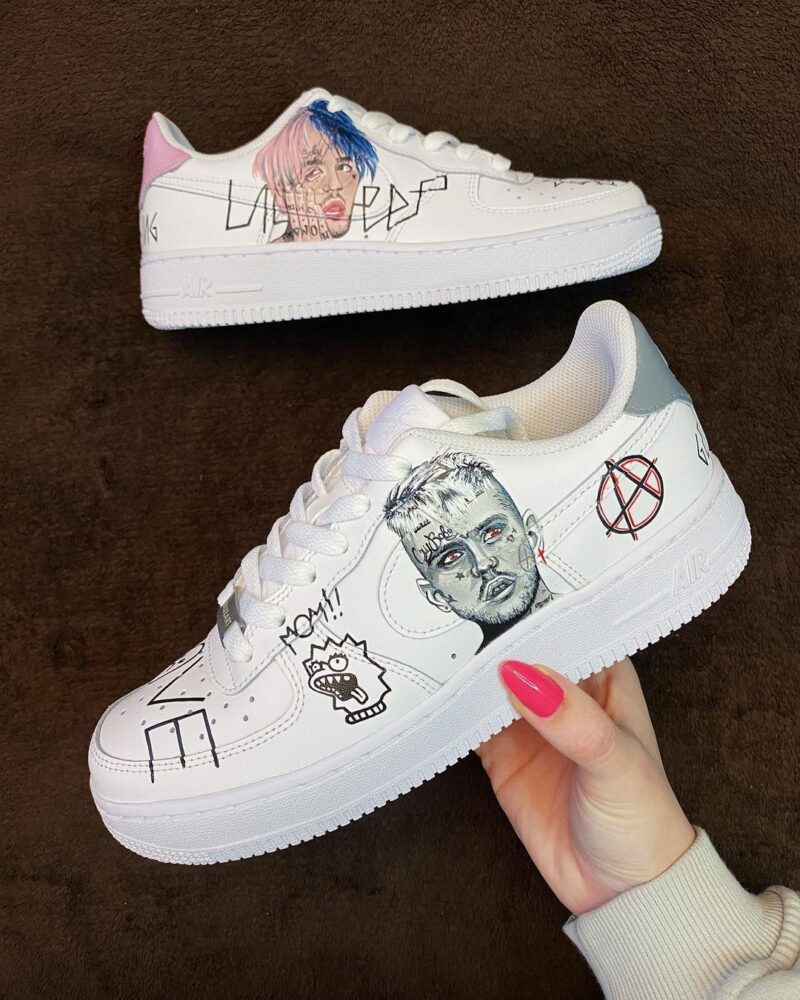 Lil Peep Air Force 1 Custom - Image 7