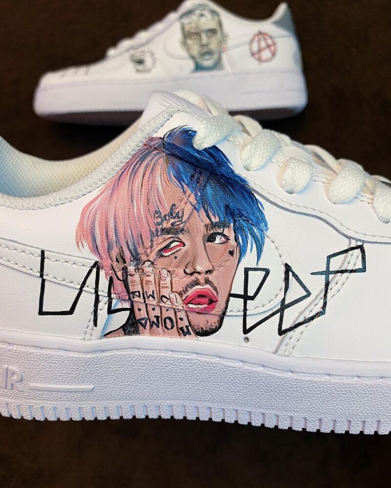 Lil Peep Air Force 1 Custom - Image 6