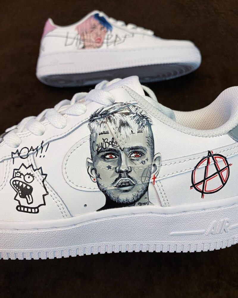 Lil Peep Air Force 1 Custom - Image 5