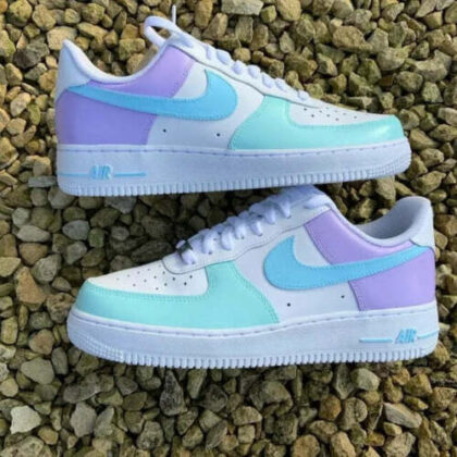 Mermaid Pink Blue Purple Air Force 1 Custom