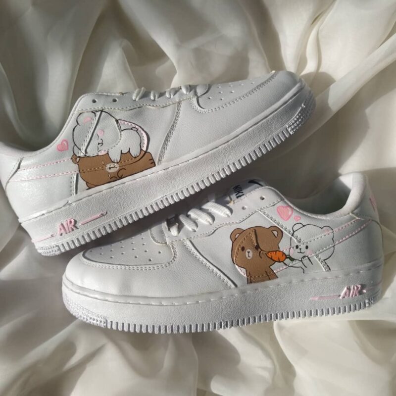 Milk and Mocha Air Force 1 Custom