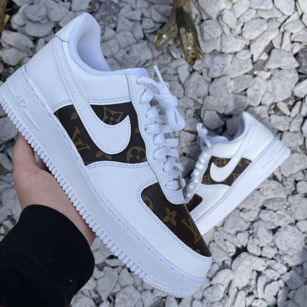 Monogram LV Air Force 1 Custom - Daniel Customs