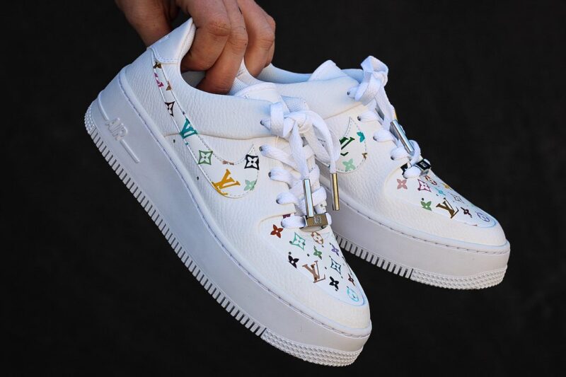 Multicolor LV Air Force 1 Custom