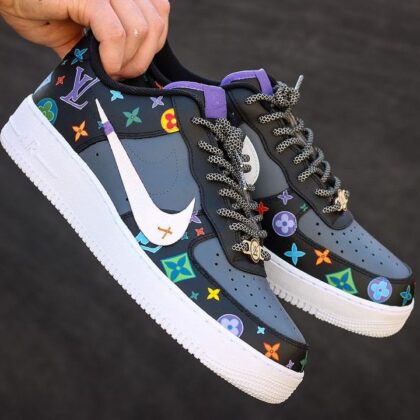 Multicolor LV Air Force 1 Custom