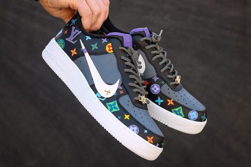 Multicolor LV Air Force 1 Custom