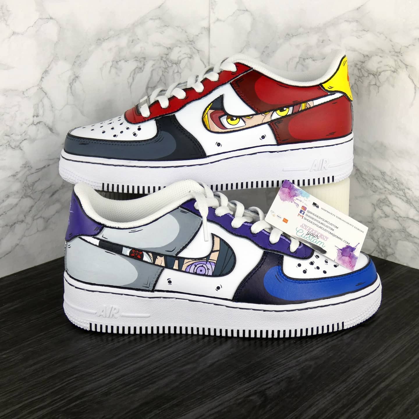 Air Force 1 x Naruto x Sasuke Edition – Sneak Peek Shoes