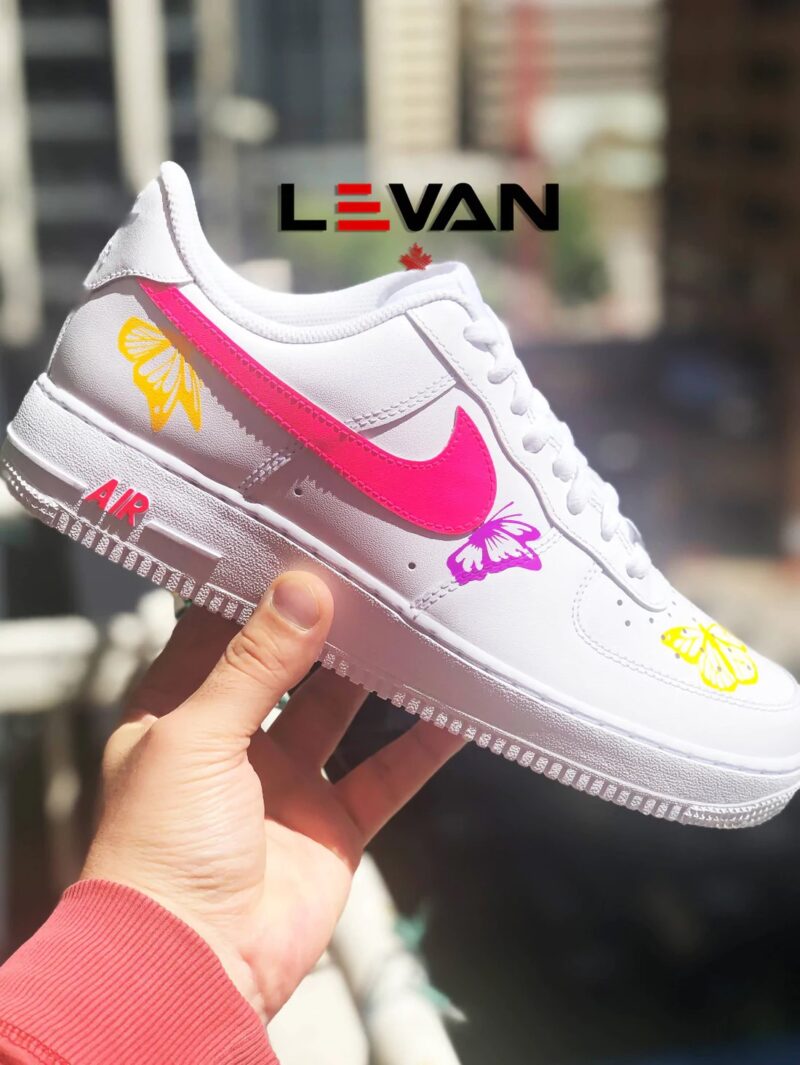 Neon Butterfly Air Force 1 Custom