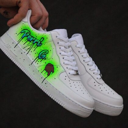 Neon Green Color Air Force 1 Custom