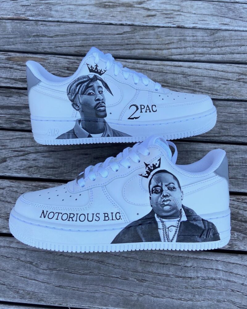 Notorious Big x Tupac Air Force 1 Custom