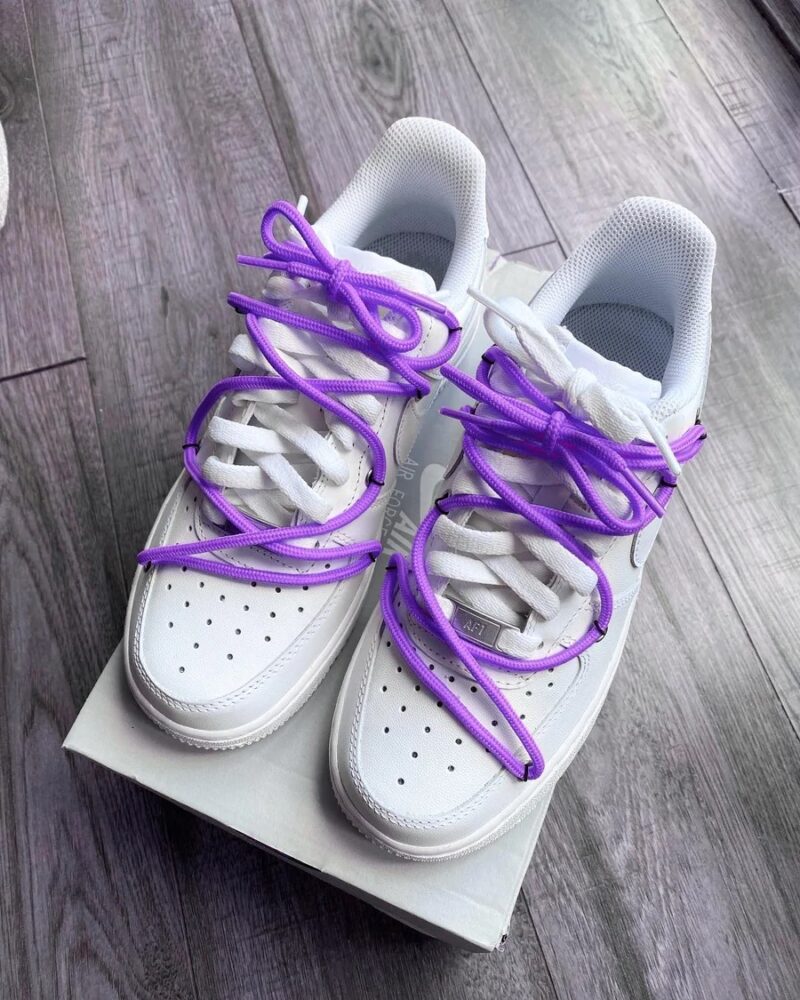 Off-White Purple Air Force 1 Custom