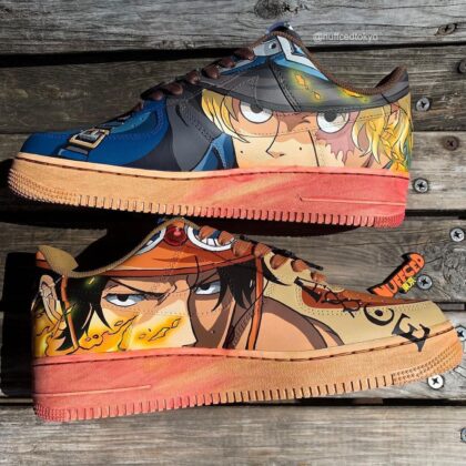 One Piece - Ace x Shabo Air Force 1 Custom