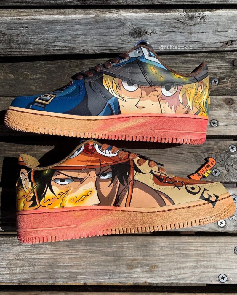 One Piece - Ace x Shabo Air Force 1 Custom