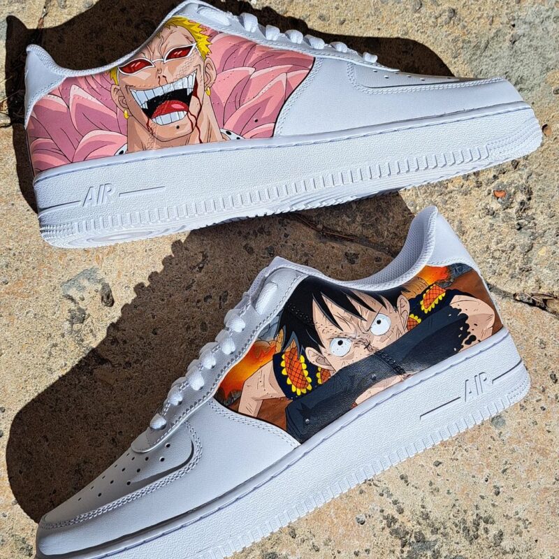 One Piece - Luffy x Doflamingo Air Force 1 Custom