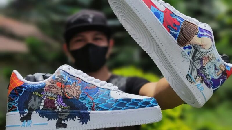 One Piece - Luffy x Kaido Air Force 1 Custom