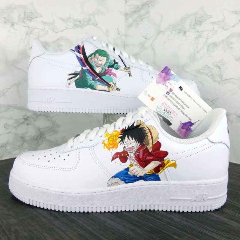 One Piece - Luffy x Zoro Air Force 1 Custom