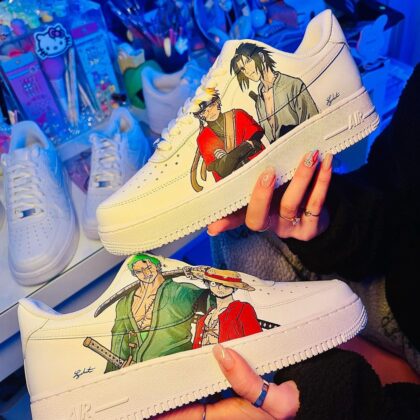 One Piece x Naruto Air Force 1 Custom