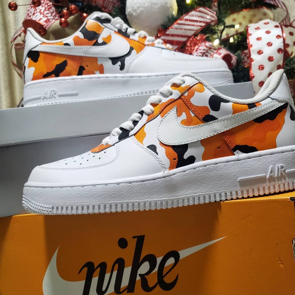 camo air force 1 orange