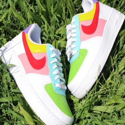 Pastel Multi Color Air Force 1 Custom