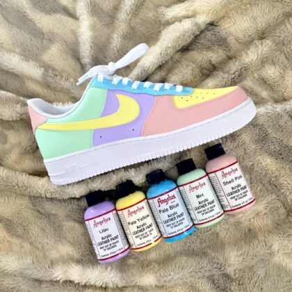 Pastel Purple Yellow Blue Green Pink Air Force 1 Custom