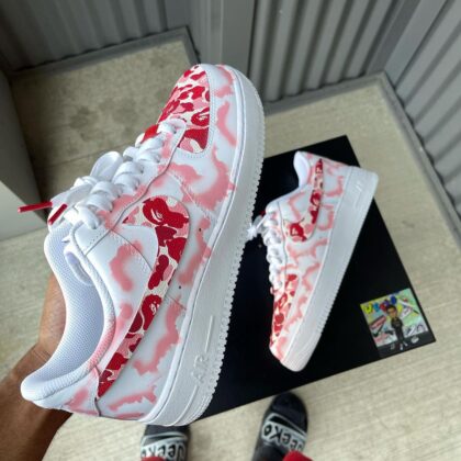 Pink Bape 2.0 Air Force 1 Custom