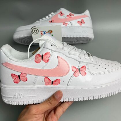 Pink Butterflies Air Force 1 Custom