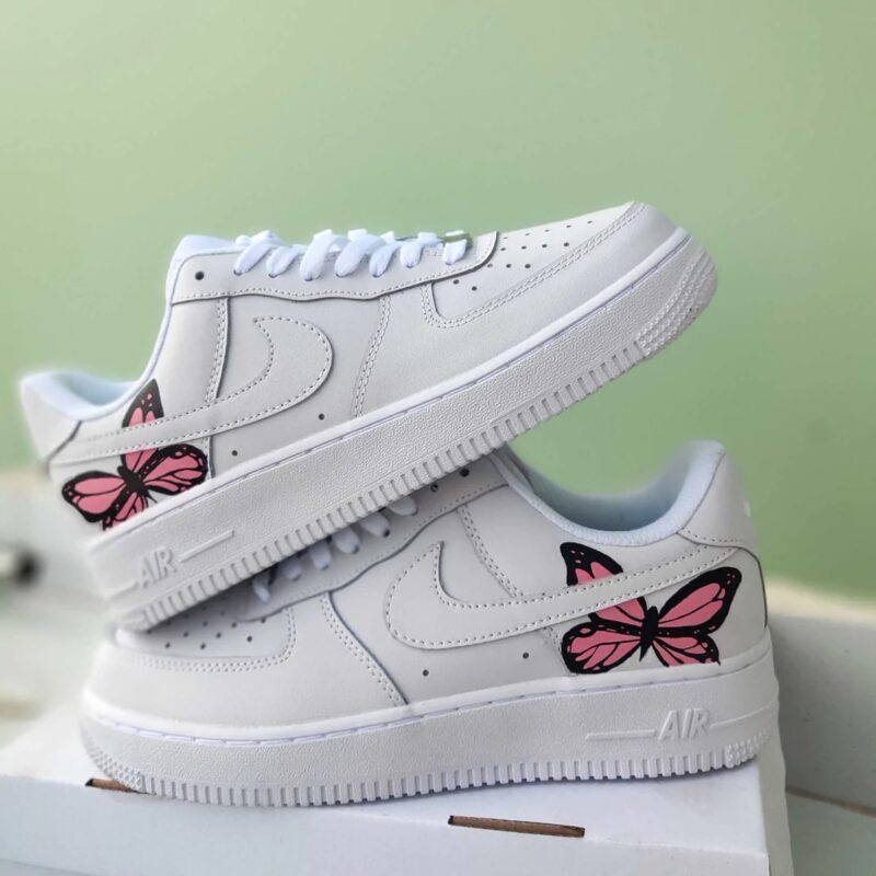 Pink Butterfly Air Force 1 Custom