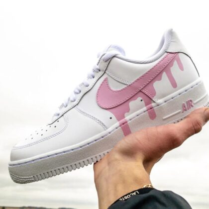 Pink Drip Air Force 1 Custom