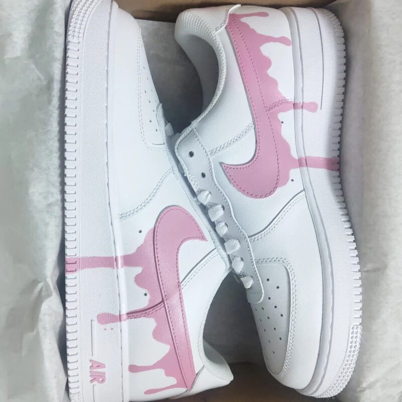 Pink Drip Air Force 1 Custom - Image 2