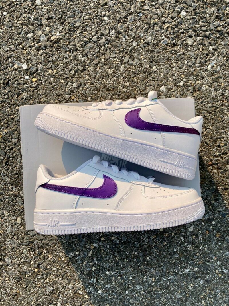 Prince Purple Pearlescent Air Force 1 Custom - Image 4