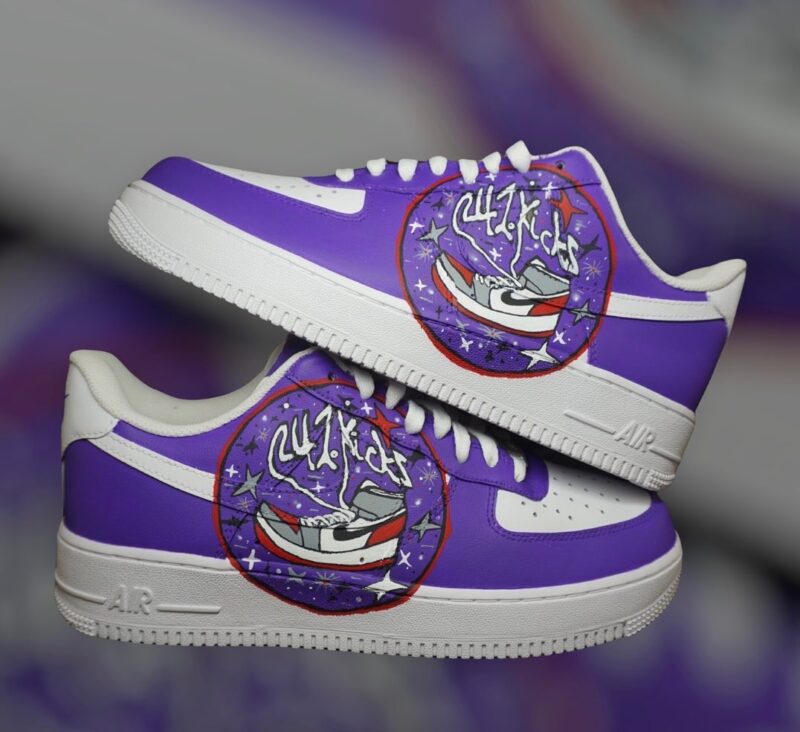 Purple Air Force 1 Custom