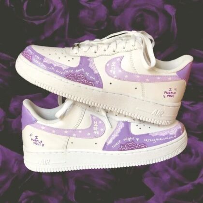 Purple Air Force 1 Custom