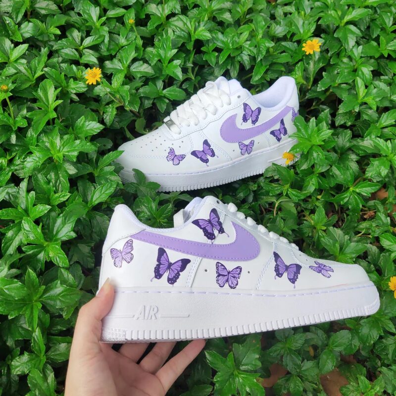 Purple Butterfly Air Force 1 Custom