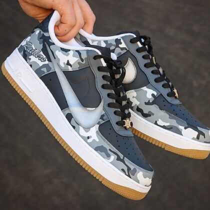 Raiders Camo Air Force 1 Custom