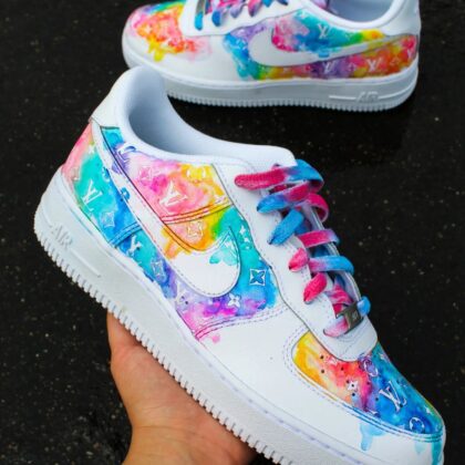 Rainbow LV Air Force 1 Custom