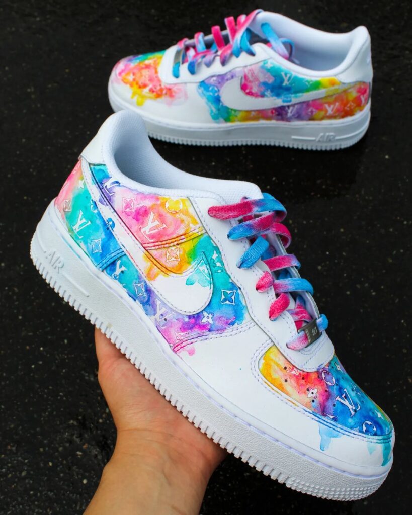 rainbow louis vuitton air force 1