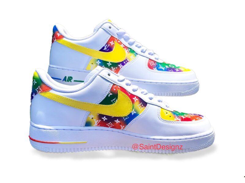 Rainbow LV Air Force 1 Custom