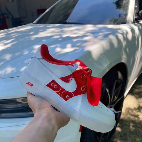 air force ones red bandana
