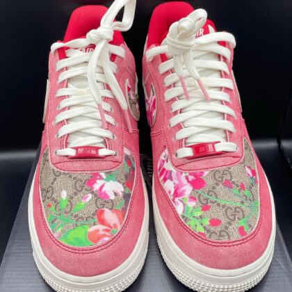 Red Gucci Floral Air Force 1 Custom